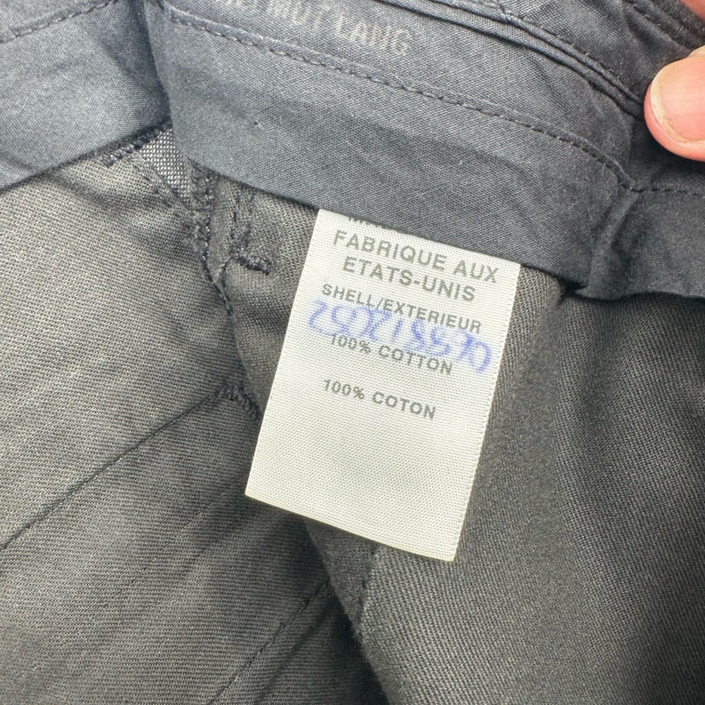 Helmut Lang Men's Black/Gray Cotton Twill Pants 707HM210 Made in USA Size 34 - Picture 7 of 8